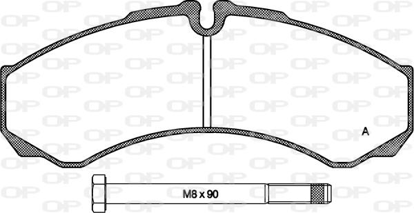 Open Parts BPA0651.00 - Set placute frana,frana disc aaoparts.ro