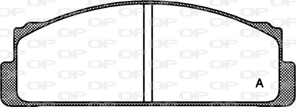 Open Parts BPA0022.00 - Set placute frana,frana disc aaoparts.ro