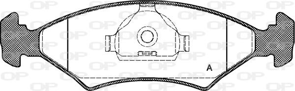 Open Parts BPA0119.20 - Set placute frana,frana disc aaoparts.ro