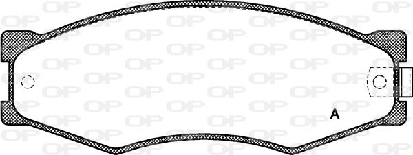 Open Parts BPA0184.02 - Set placute frana,frana disc aaoparts.ro
