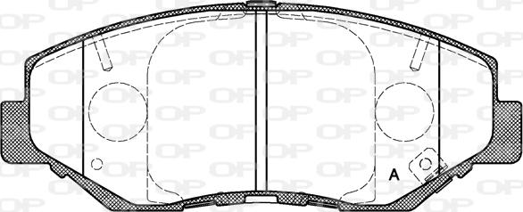 Open Parts BPA0899.00 - Set placute frana,frana disc aaoparts.ro