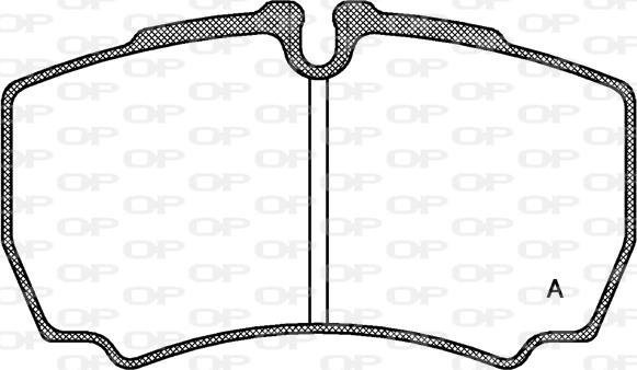Open Parts BPA0849.00 - Set placute frana,frana disc aaoparts.ro