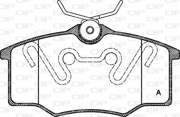 Open Parts BPA0846.00 - Set placute frana,frana disc aaoparts.ro