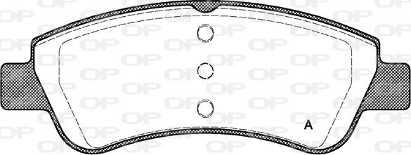 Open Parts BPA0840.20 - Set placute frana,frana disc aaoparts.ro