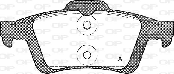 Open Parts BPA0842.30 - Set placute frana,frana disc aaoparts.ro