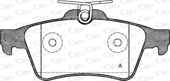 Open Parts BPA0842.20 - Set placute frana,frana disc aaoparts.ro