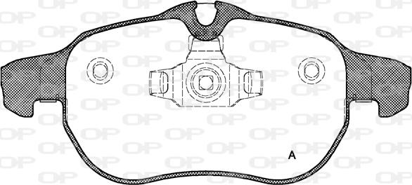 Open Parts BPA0888.00 - Set placute frana,frana disc aaoparts.ro