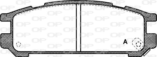 Open Parts BPA0342.02 - Set placute frana,frana disc aaoparts.ro