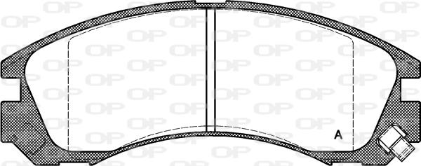 Open Parts BPA0354.22 - Set placute frana,frana disc aaoparts.ro
