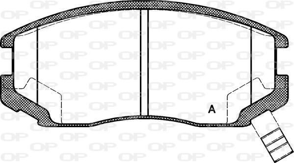 Open Parts BPA0357.22 - Set placute frana,frana disc aaoparts.ro