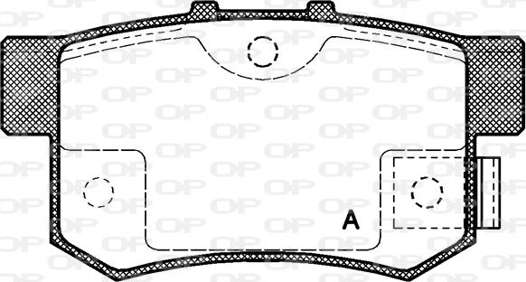 Open Parts BPA0325.02 - Set placute frana,frana disc aaoparts.ro