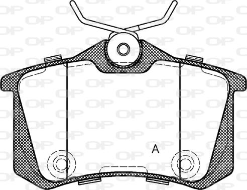 Open Parts BPA0263.74 - Set placute frana,frana disc aaoparts.ro