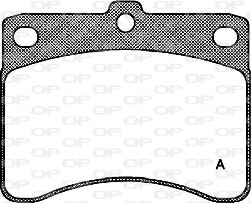 Open Parts BPA0232.00 - Set placute frana,frana disc aaoparts.ro