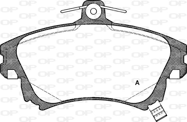 Open Parts BPA0708.02 - Set placute frana,frana disc aaoparts.ro