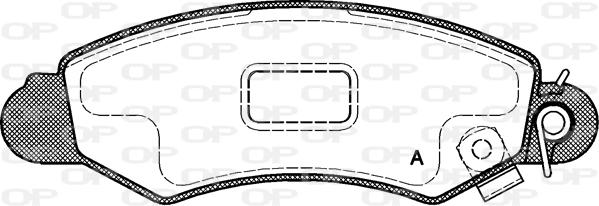 Open Parts BPA0702.02 - Set placute frana,frana disc aaoparts.ro