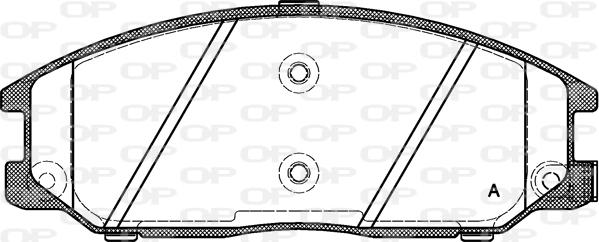 Open Parts BPA0771.12 - Set placute frana,frana disc aaoparts.ro