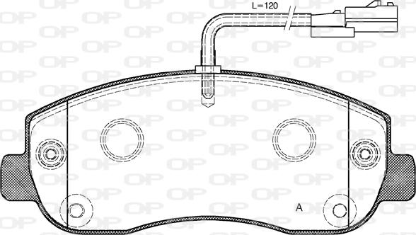 Open Parts BPA1449.01 - Set placute frana,frana disc aaoparts.ro