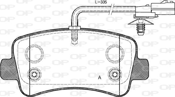 Open Parts BPA1439.01 - Set placute frana,frana disc aaoparts.ro
