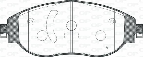 Open Parts BPA1470.00 - Set placute frana,frana disc aaoparts.ro