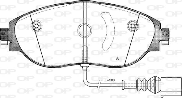 Open Parts BPA1470.01 - Set placute frana,frana disc aaoparts.ro