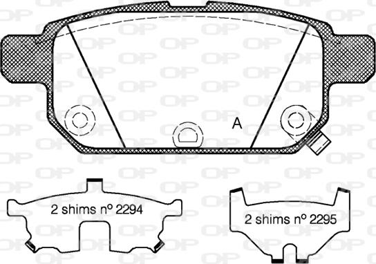 Open Parts BPA1471.02 - Set placute frana,frana disc aaoparts.ro