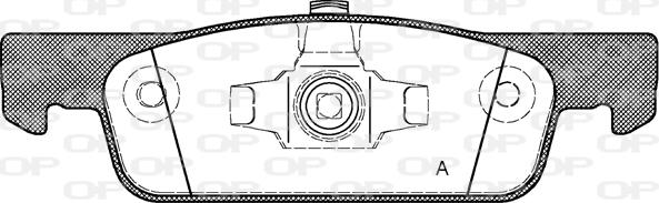 Open Parts BPA1540.00 - Set placute frana,frana disc aaoparts.ro