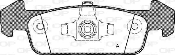 Open Parts BPA1540.10 - Set placute frana,frana disc aaoparts.ro