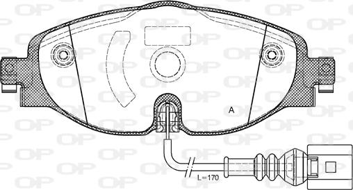 VW 5Q0 698 151 AH - Set placute frana,frana disc aaoparts.ro