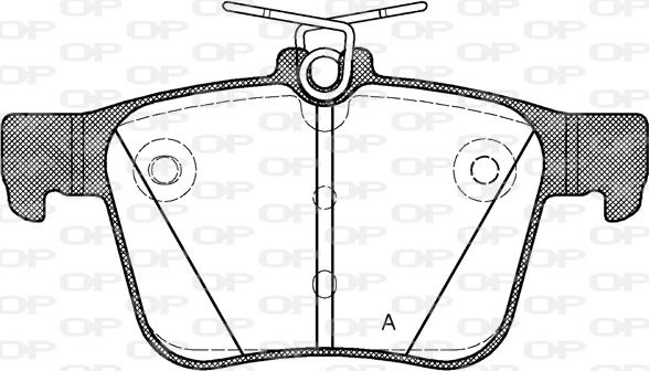 Open Parts BPA1516.10 - Set placute frana,frana disc aaoparts.ro