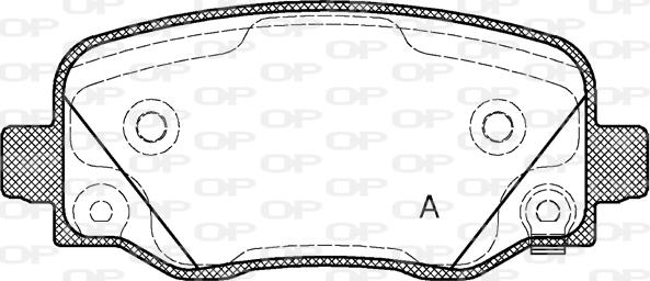Open Parts BPA1578.02 - Set placute frana,frana disc aaoparts.ro
