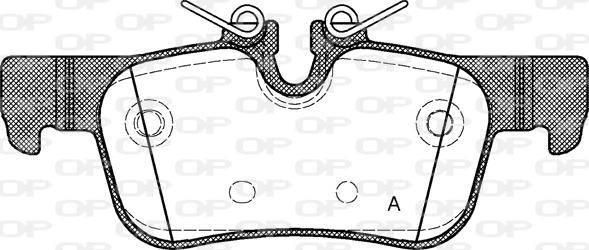 Open Parts BPA1573.00 - Set placute frana,frana disc aaoparts.ro