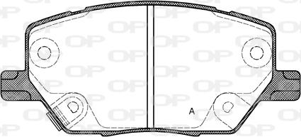 Open Parts BPA1640.02 - Set placute frana,frana disc aaoparts.ro
