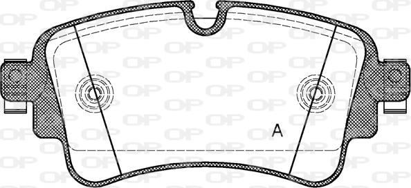 Open Parts BPA1669.08 - Set placute frana,frana disc aaoparts.ro
