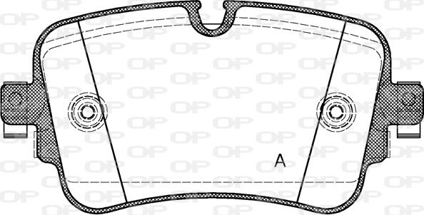 Open Parts BPA1668.08 - Set placute frana,frana disc aaoparts.ro