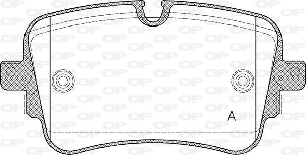 Open Parts BPA1668.10 - Set placute frana,frana disc aaoparts.ro