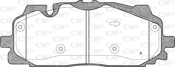 Open Parts BPA1667.00 - Set placute frana,frana disc aaoparts.ro