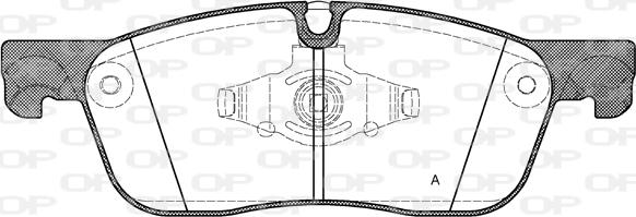 Open Parts BPA1633.00 - Set placute frana,frana disc aaoparts.ro
