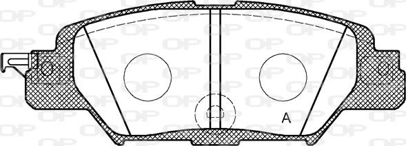 Open Parts BPA1677.00 - Set placute frana,frana disc aaoparts.ro