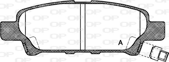 Open Parts BPA1051.02 - Set placute frana,frana disc aaoparts.ro