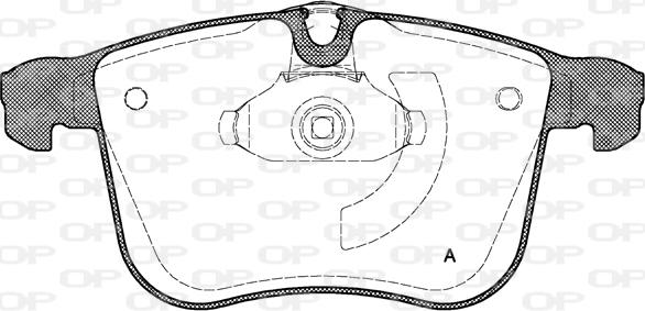 Open Parts BPA1053.00 - Set placute frana,frana disc aaoparts.ro