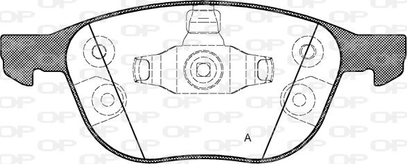 Open Parts BPA1082.30 - Set placute frana,frana disc aaoparts.ro