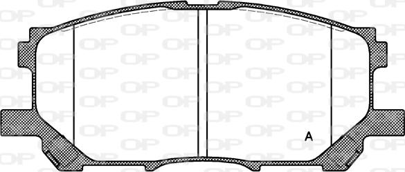 Open Parts BPA1039.00 - Set placute frana,frana disc aaoparts.ro