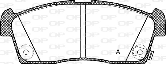Open Parts BPA1199.02 - Set placute frana,frana disc aaoparts.ro