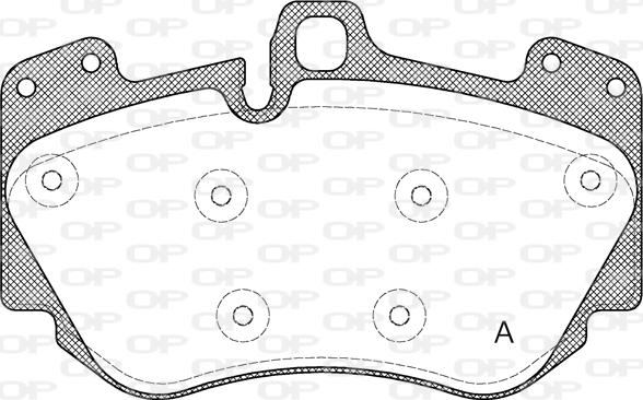 Open Parts BPA1140.10 - Set placute frana,frana disc aaoparts.ro
