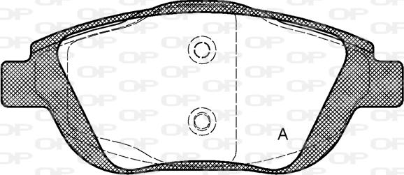Open Parts BPA1392.00 - Set placute frana,frana disc aaoparts.ro