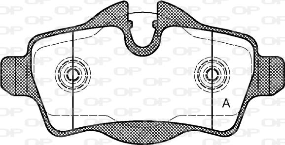 Open Parts BPA1344.00 - Set placute frana,frana disc aaoparts.ro
