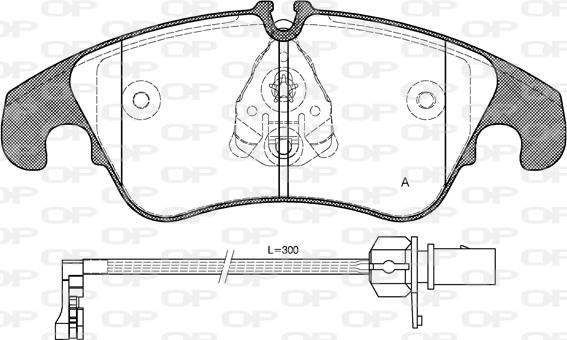 Open Parts BPA1304.31 - Set placute frana,frana disc aaoparts.ro