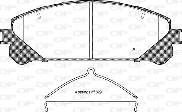 LEXUS 4465000000 - Set placute frana,frana disc aaoparts.ro