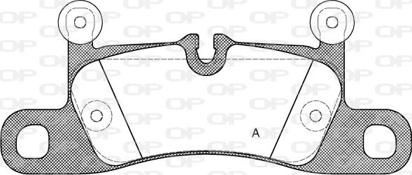 Open Parts BPA1379.10 - Set placute frana,frana disc aaoparts.ro