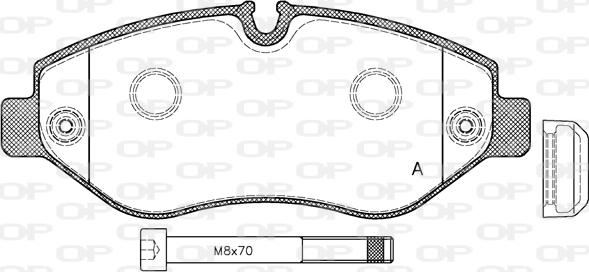 Open Parts BPA1245.00 - Set placute frana,frana disc aaoparts.ro